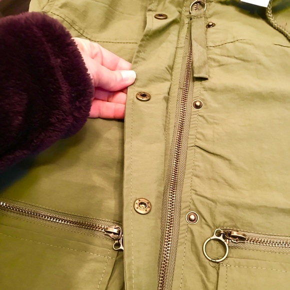 Miami Brand NWT Army Green Jacket Size Medium - Picture 5 of 8